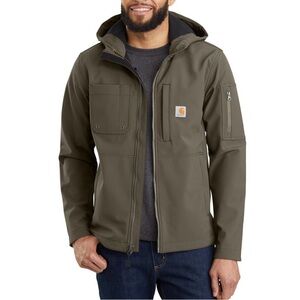 NWT Carhartt Men's Rain Defender Relaxed Fit Midweight Softshell Hooded …